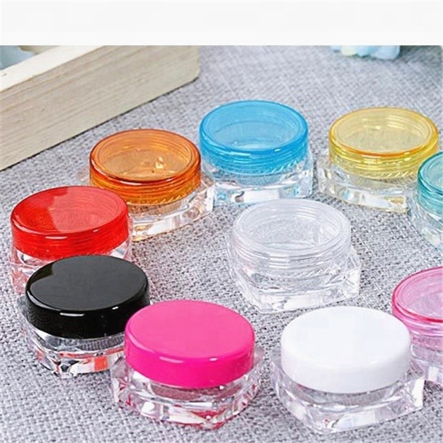 ABS Face Cream Jar 3g 5g Acrylic Cosmetic Containers OEM